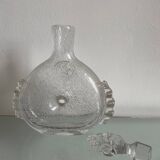 Daum bubble glass carafe