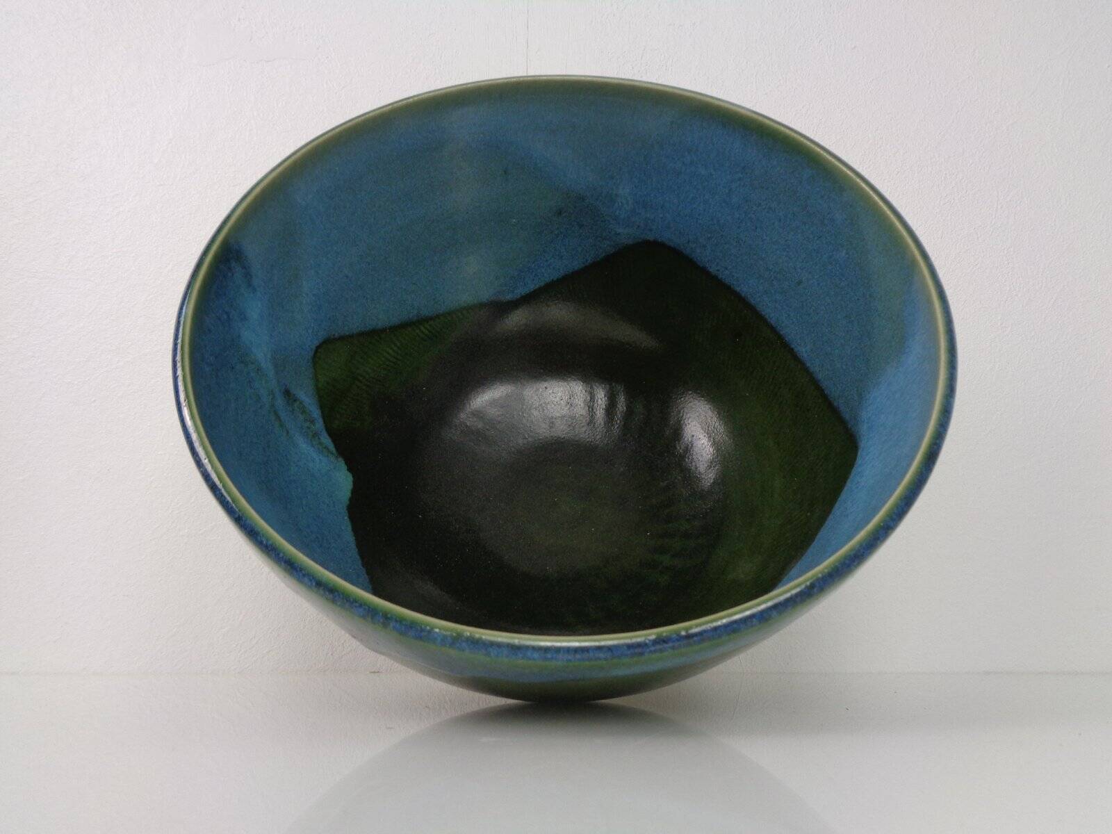 Large Danish studio ceramic bowl, 1960s