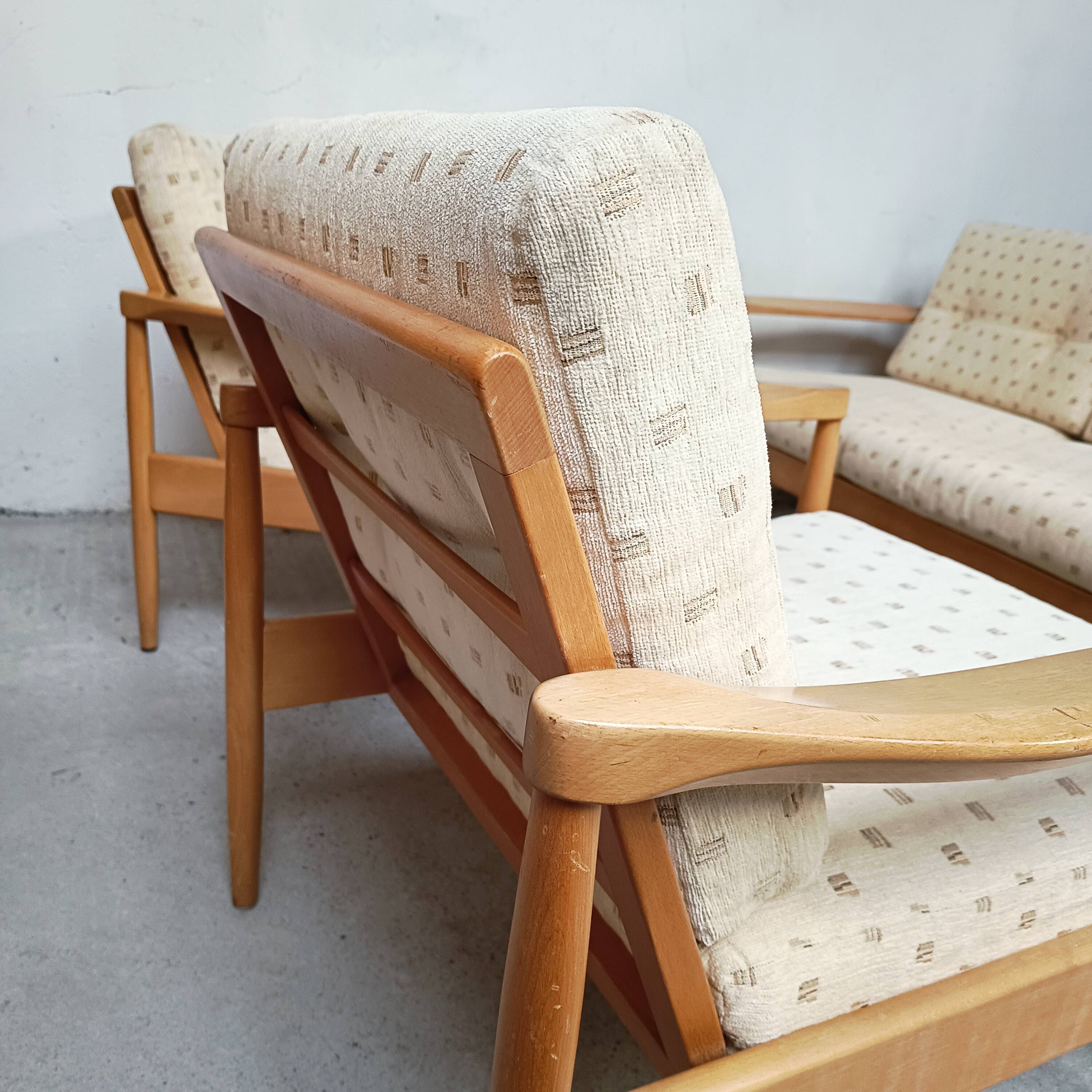 Scandinavian living room set, 1960