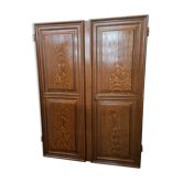 Paire de portes en chêne
