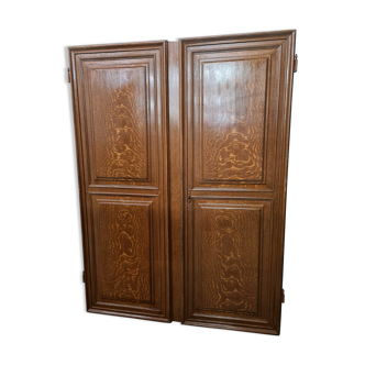 Pair of oak doors