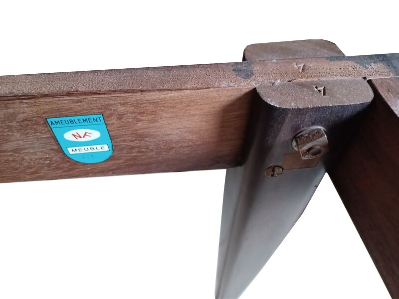 Vintage Scandinavian dining table from the 1960s, extendable, made of rosewood.