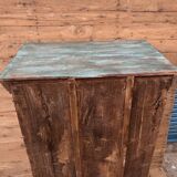 Rajasthani wardrobe in Burmese teak with original patina.