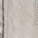 Old original FG Monogram embroidered linen canvas sheet early 20th