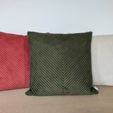 Chevron corduroy cushion