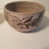 Ceramic bowl and sugar bowl La Tournerie Bons Haute-Savoie