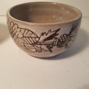 Ceramic bowl and sugar bowl La Tournerie Bons Haute-Savoie