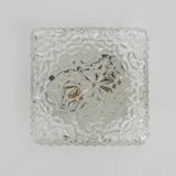 Wall lamp or ceiling light in glass and metal from the 50s and 60s.