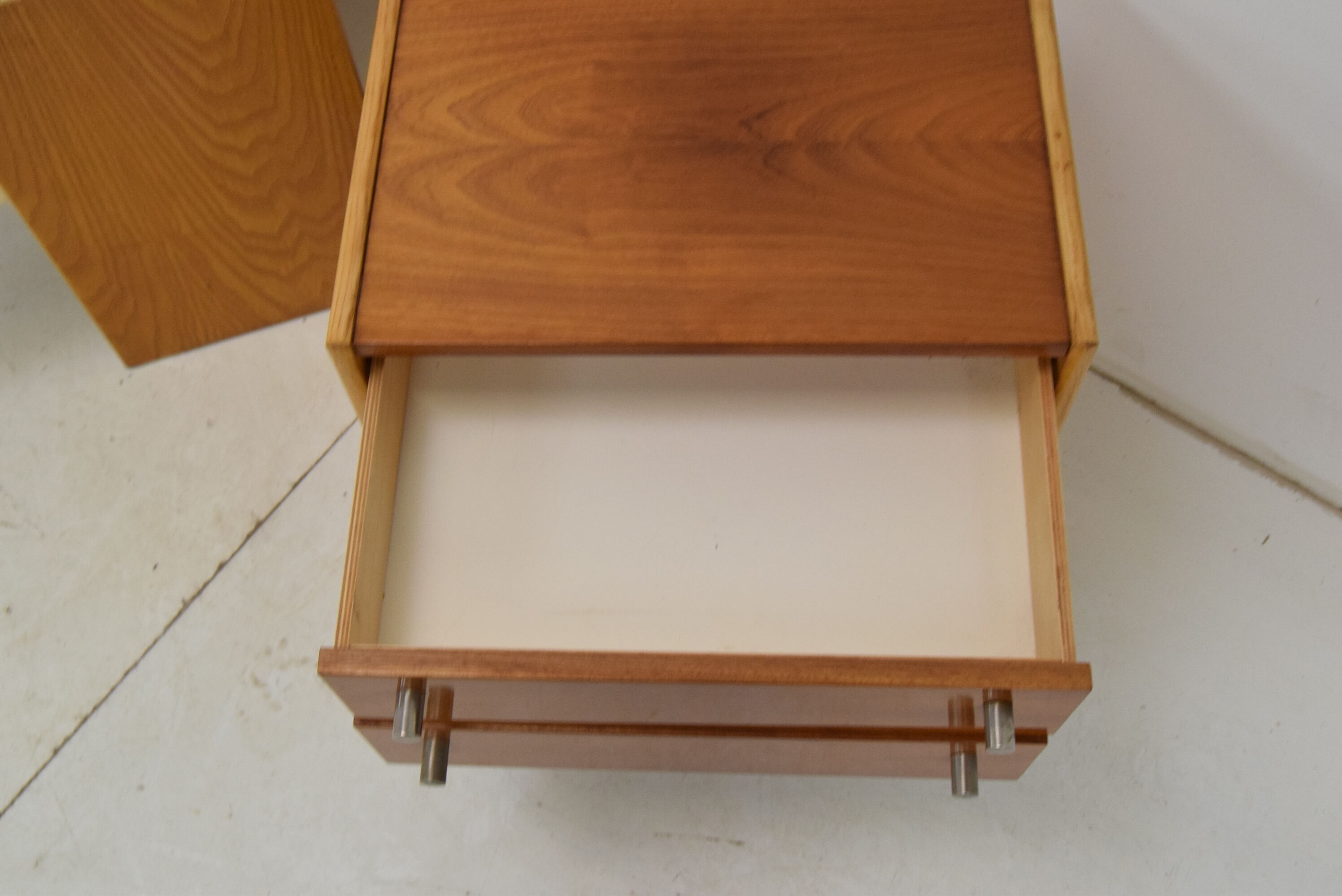 Pair of mid-century Bedside Tables,Bucovice,1970's.