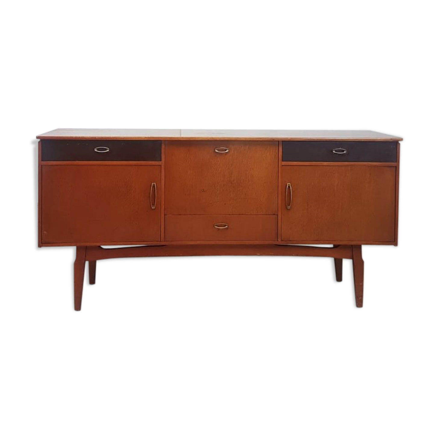 Vtg Mid Century 50s Sideboard Cocktail Drinks Cabinet Italian Design Retro