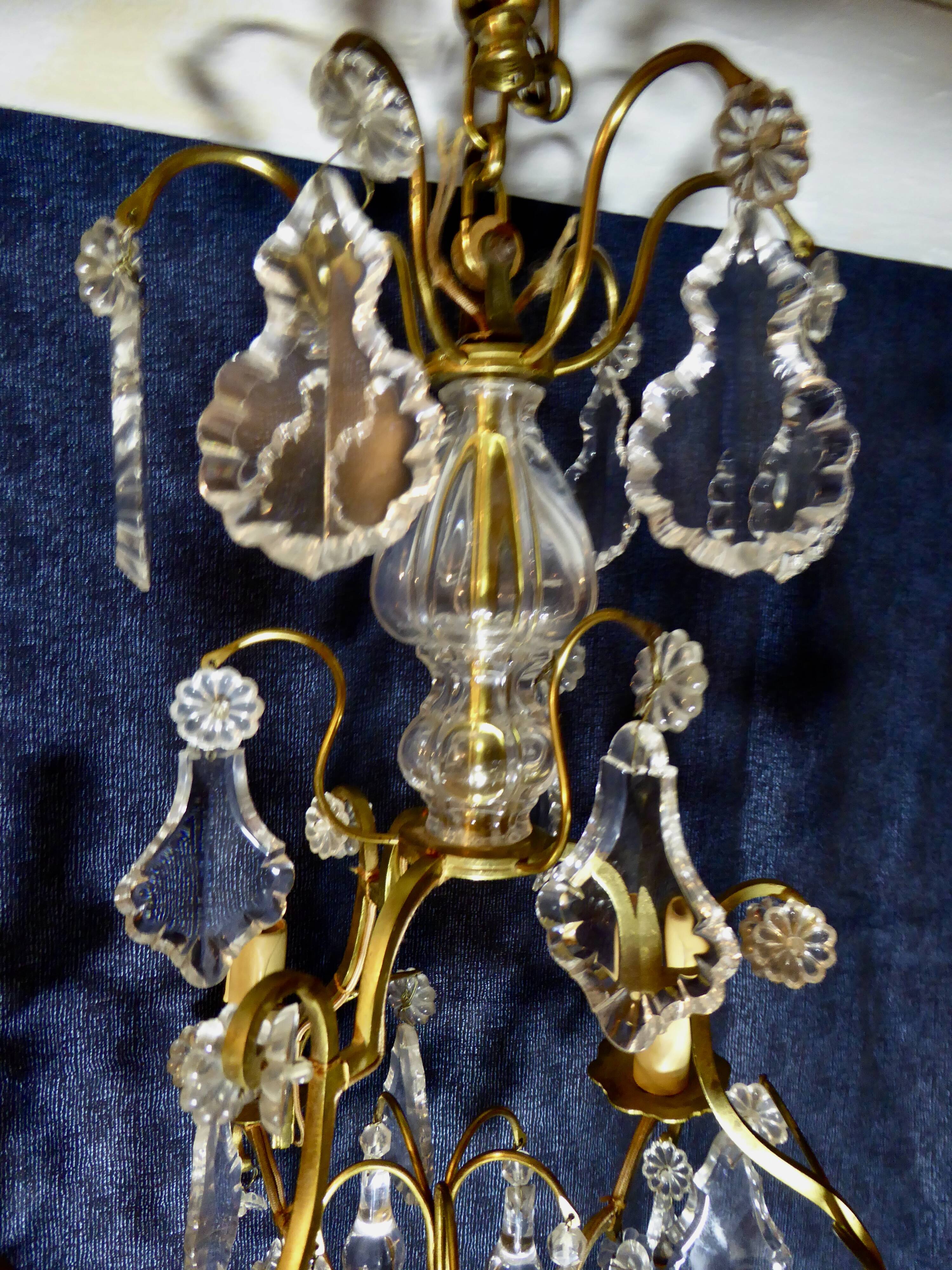 Cage chandelier with tassels