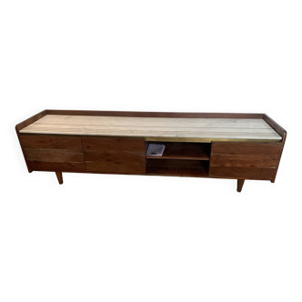 Meuble TV en Acacia