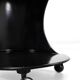 Black Side Table on Wheels