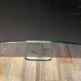 Curved fire screen tempered glass design