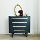 Commode vintage bleu profond
