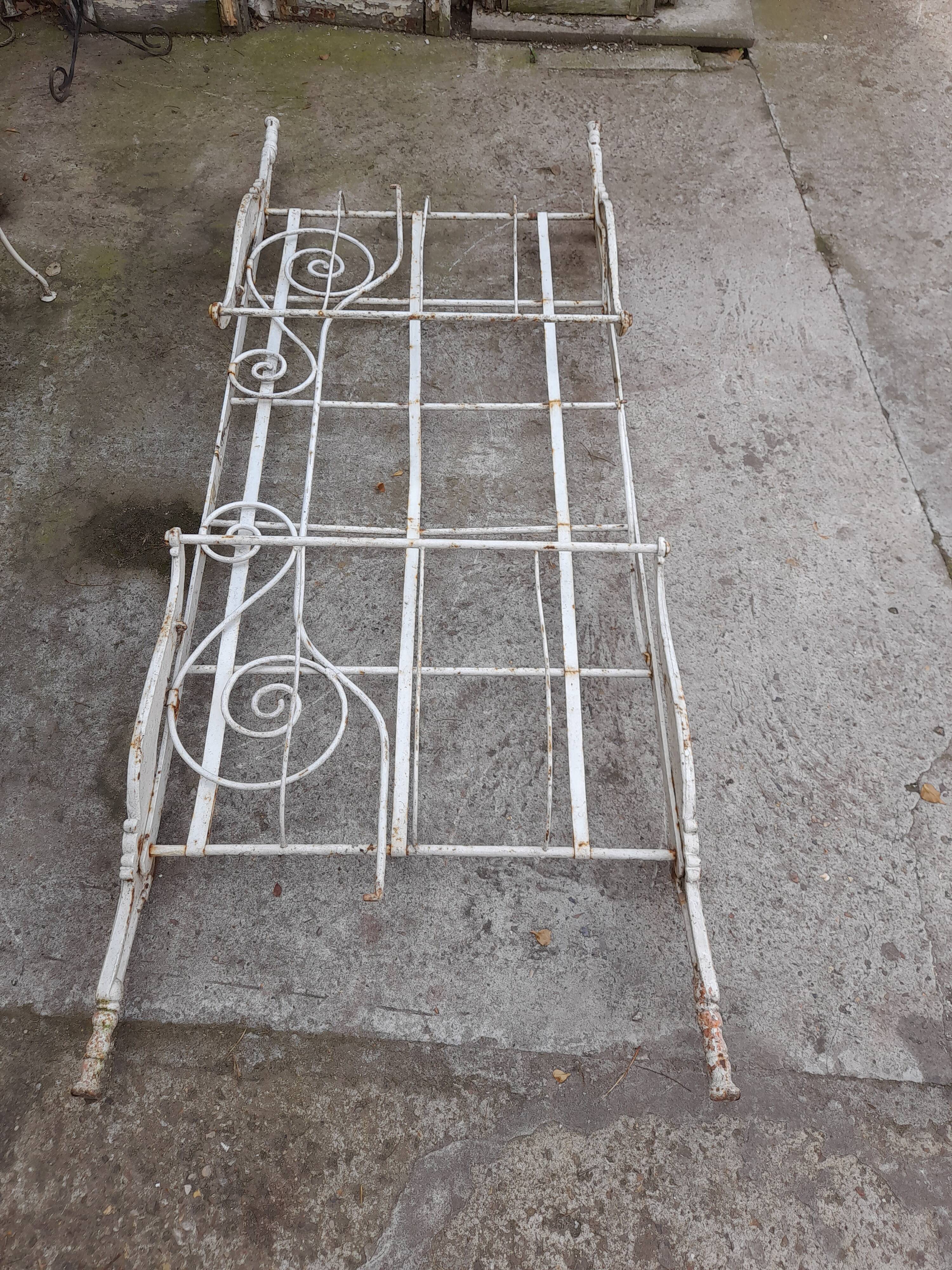 Bench bed wrought iron sofa