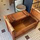 Wooden chest bench