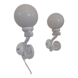Pair of cast iron sconces