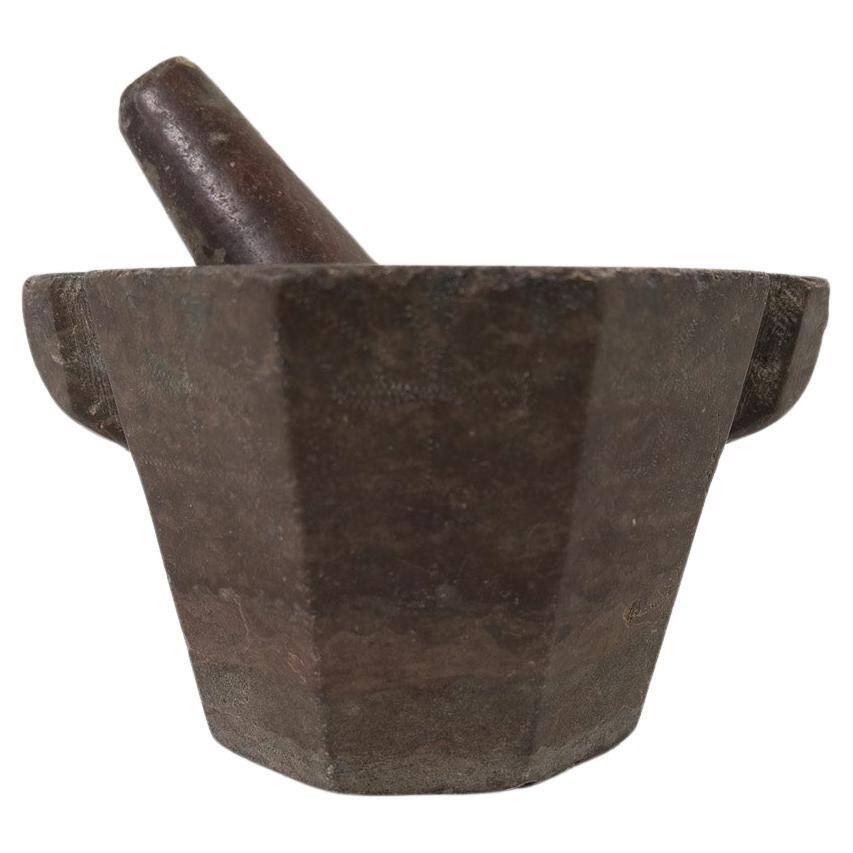 Large Ancient Mortar in Swedish Stone, circa 1800