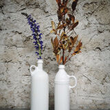 Bottles in white ceramic