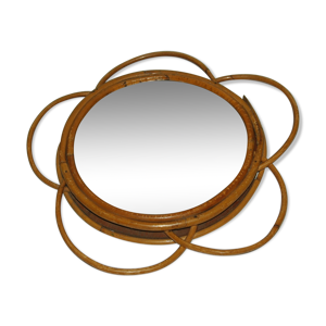 miroir en rotin années