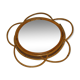 Miroir en rotin années 60