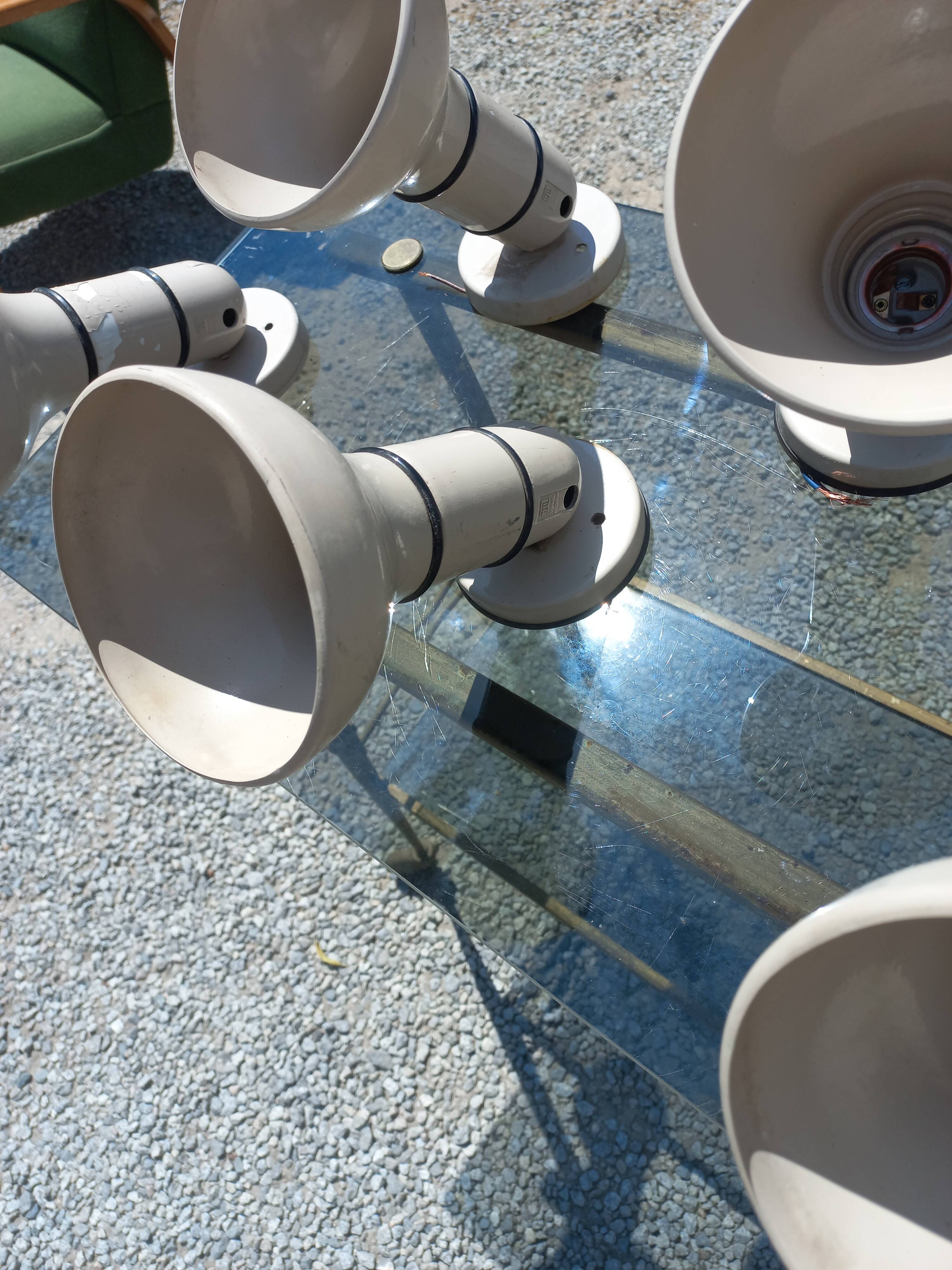 Set of 6 Lita adjustable spotlight wall lamps from the 70s