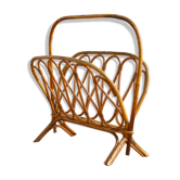 Rattan magazine holder 1950s
