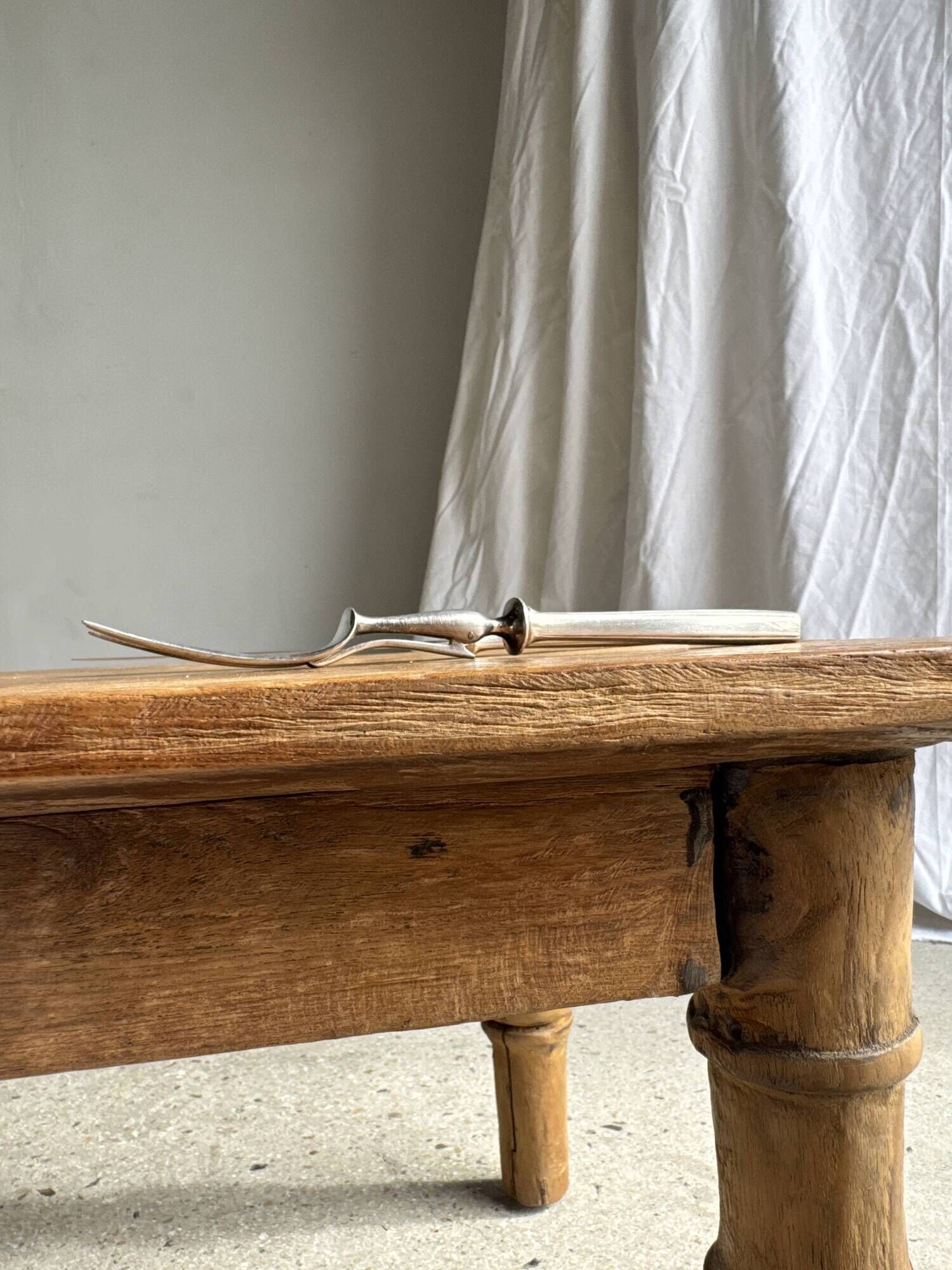 Alfénide cutting service consisting of a fork and a knife L27