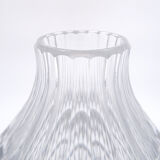 Clear crystal vase Val Saint Lambert - "Artichoke" model - Circa 1960