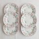Set of 6 dessert plates Churchill, briar rose