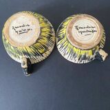 2 cups signed Roger Madec Quimper