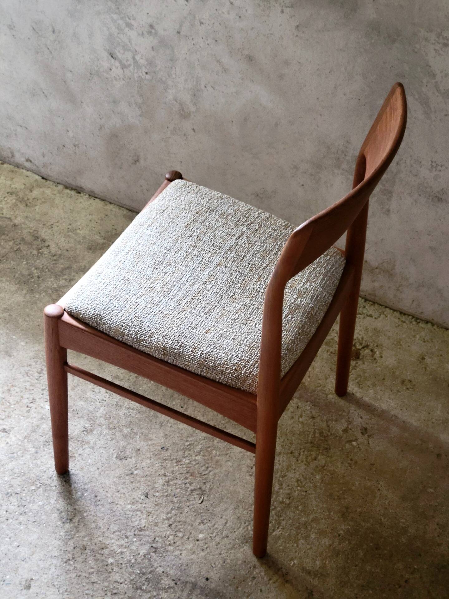 Set of 6 Henning Kjærnulf chairs for KS Møbler in teak, Denmark 1960