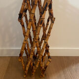 Range foldable bottles in vintage bamboo / rattan