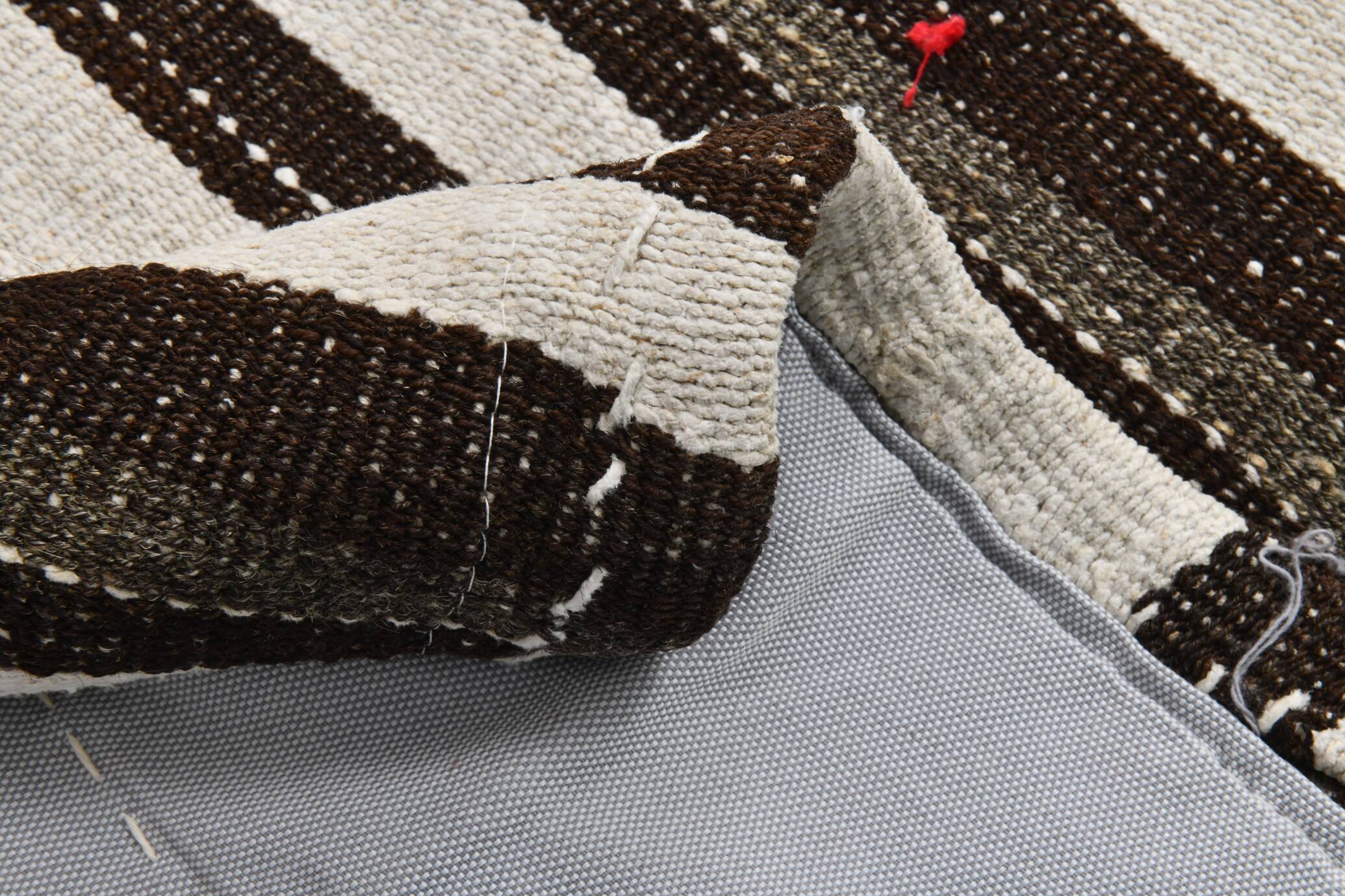 Contemporary Striped Vintage Kilim Rug, 206x304Cm