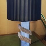 Chrome and cork lamp from the 70s