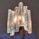 German glass wall sconce from Fischer Leuchten, 1970s