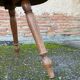 Gueridon side table turned wood