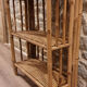 bamboo folding library, vintage, 60s
