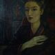 Potrait woman oil on canvas 1946