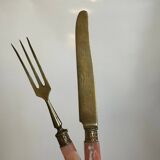 Set of 12 dessert forks and 12 dessert knives