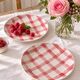 Set of dessert plates Moulin des Loups model Pink Tablecloth – 1950s
