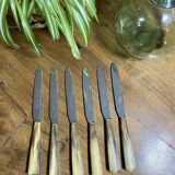 PRODUCT BHV - Set of 6 small vintage horn knives
