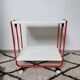 Desserte métal frz par lucien lepoix 1983 pop art vintage roulante pliable