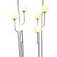 Lot de deux lampadaires italiens en chrome Goffredo Reggiani des années 1960