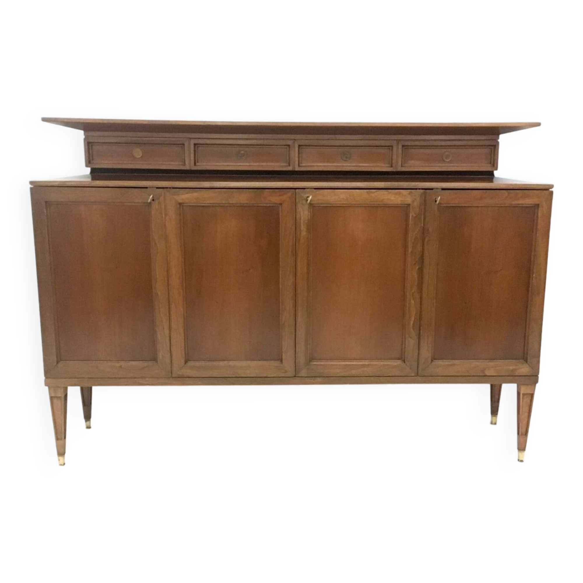 High-Quality Walnut Cabinet in the Style of Paolo Buffa, Italy