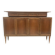 High-Quality Walnut Cabinet in the Style of Paolo Buffa, Italy