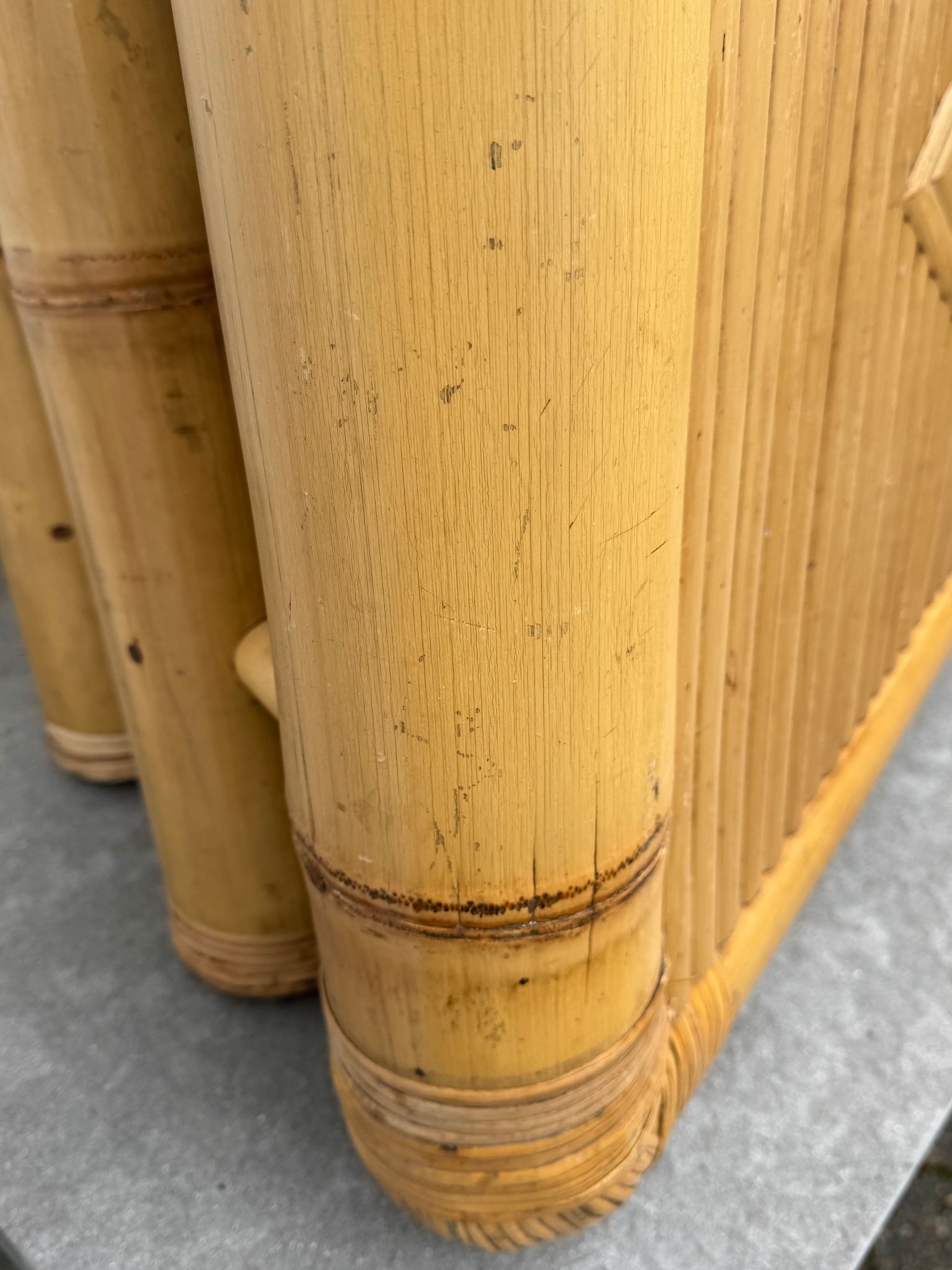 Vintage Bamboo Salon Table