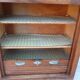Roll-top Art Deco checkout counter with drawer
