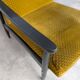 Vintage Yellow Fabric Armchair: Mid-Century Modern Lounge Chair
